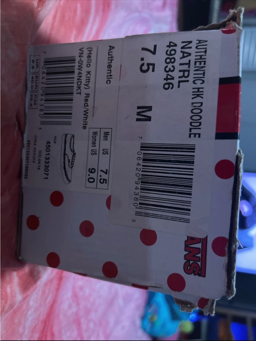 Hello Kitty Limited Edition Vans Shoes - Picture 2 of 6